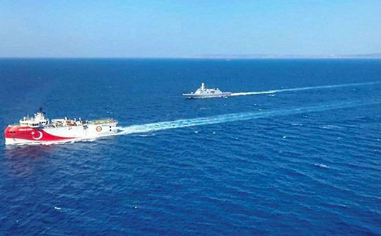 Turkish, Greek warships 'collide' during standoff in eastern Mediterranean waters