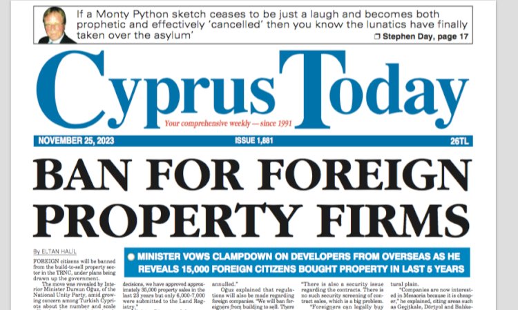 Cyprus Today November 25 2023 PDFs - Cyprus Today Online
