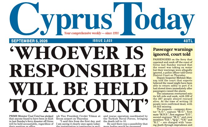 Cyprus Today September 5, 2026 PDFs